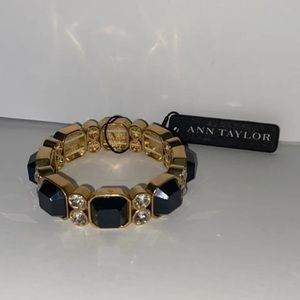New Ann Taylor Navy Blue Gold Bracelet